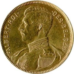 Gold Albert I. Vorderseite